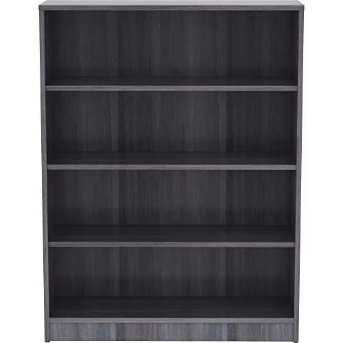 Lorell Weathered Charcoal Laminate Bookcase 48&quot;x36&quot;