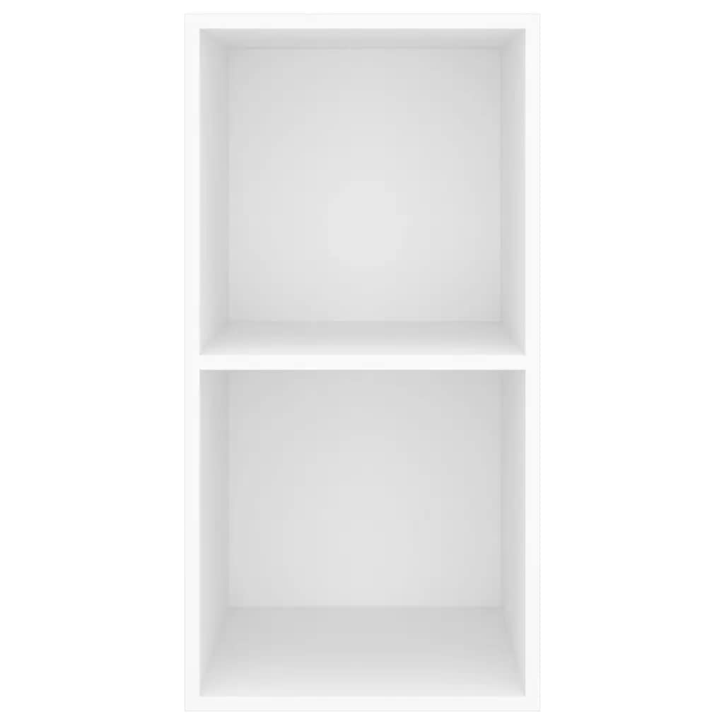 vidaXL Wall-mounted TV Cabinet White 14.6&quot;x14.6&quot;x28.3&quot; Chipboard