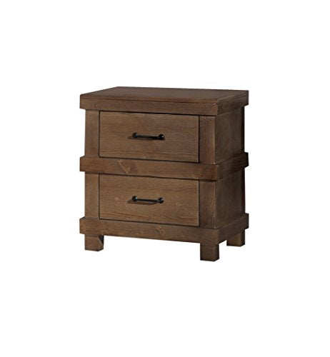 Acme Furniture Adams Wood Nightstand In Antique Oak