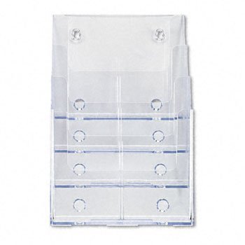 deflect-o Multi Compartment DocuHolder HOLDER,4TIERS,LITERATR,CR (Pack of2)
