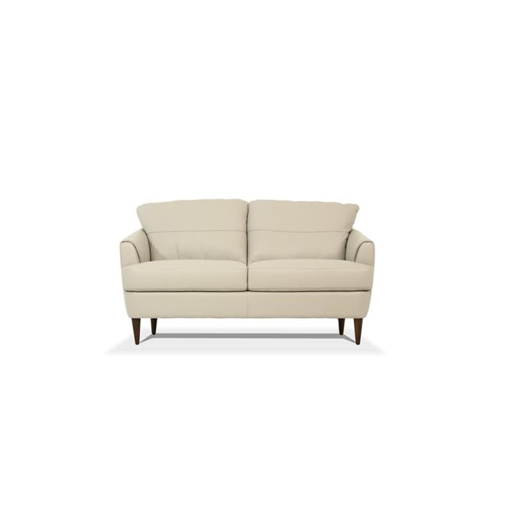Acme Tacoma Leather Loveseat In Beige