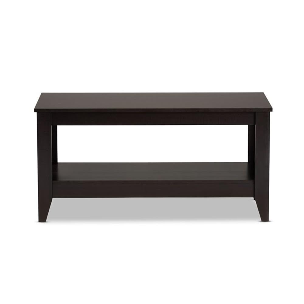 Baxton Studio Elada Modern and Contemporary Wenge Finished Wood Coffee Table