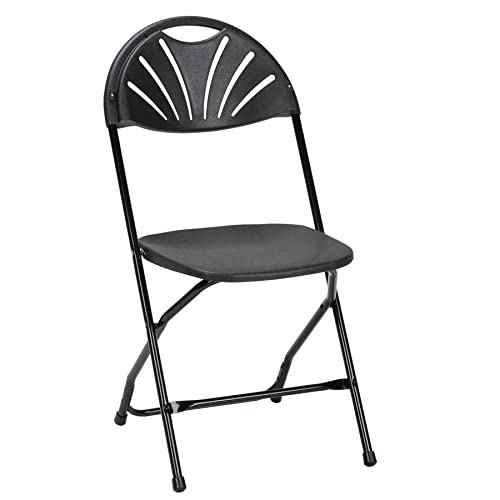 Dorel Chair, Folding, 300 lb. Weight Capacity, Black, 8/Carton (CSC60542BLK8E)