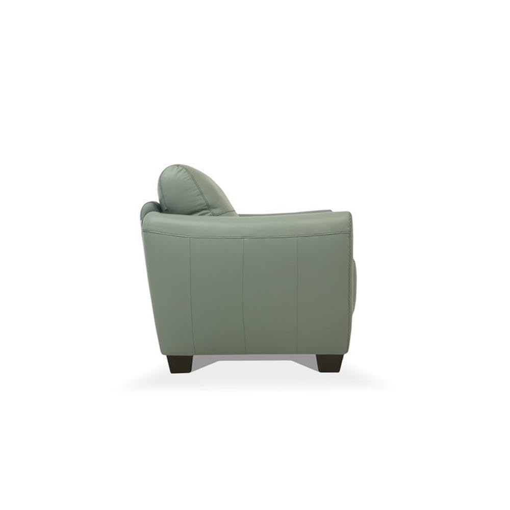 Acme Valeria Leather Sofa In Watery