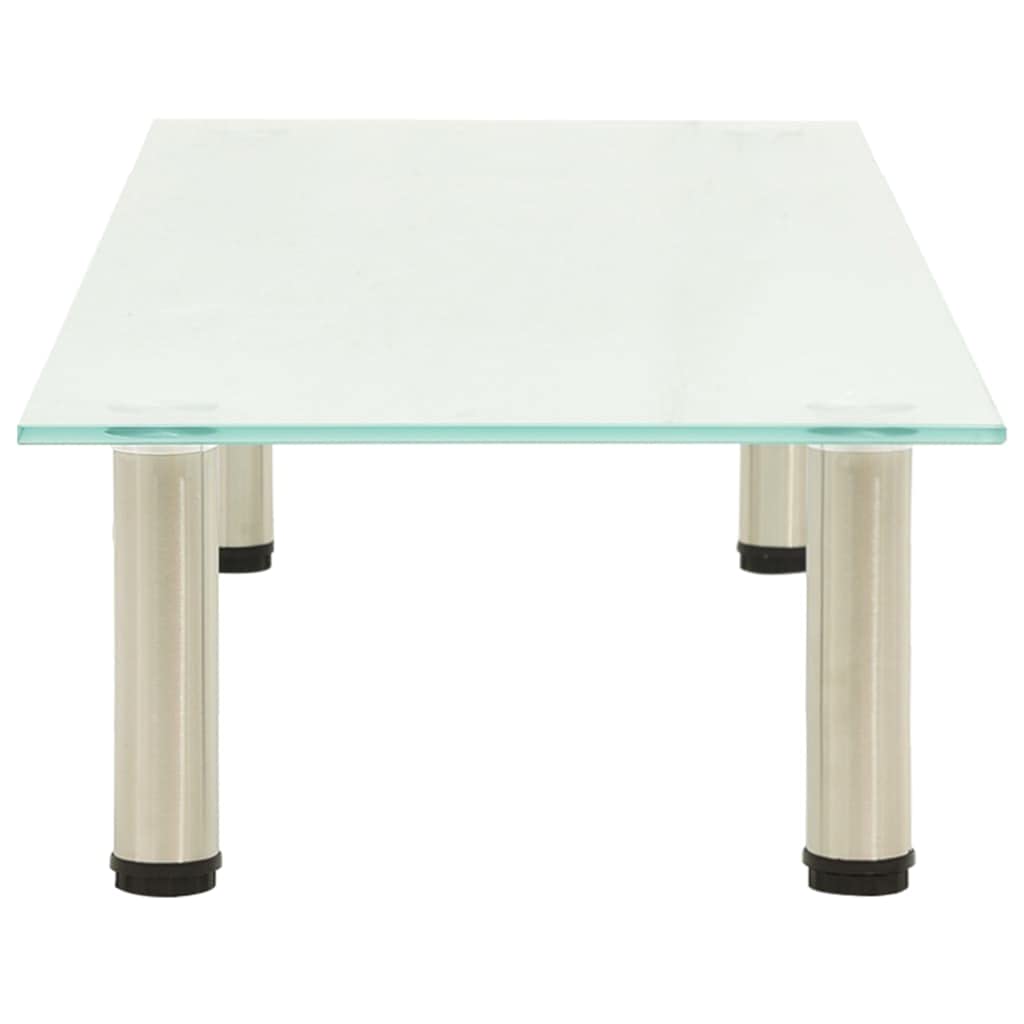 TV Stand Frosted 100x35x17 cm Tempered Glass