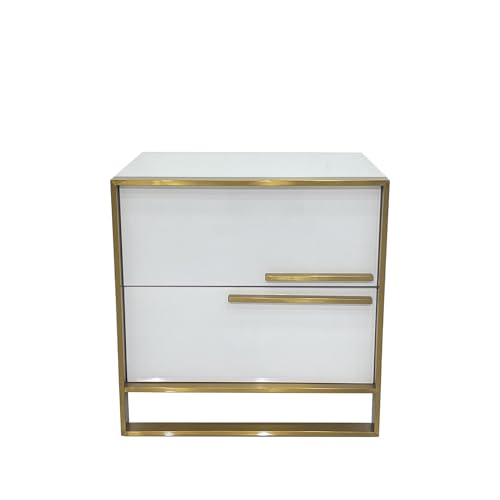 Neos Modern Furniture Nightstand, White