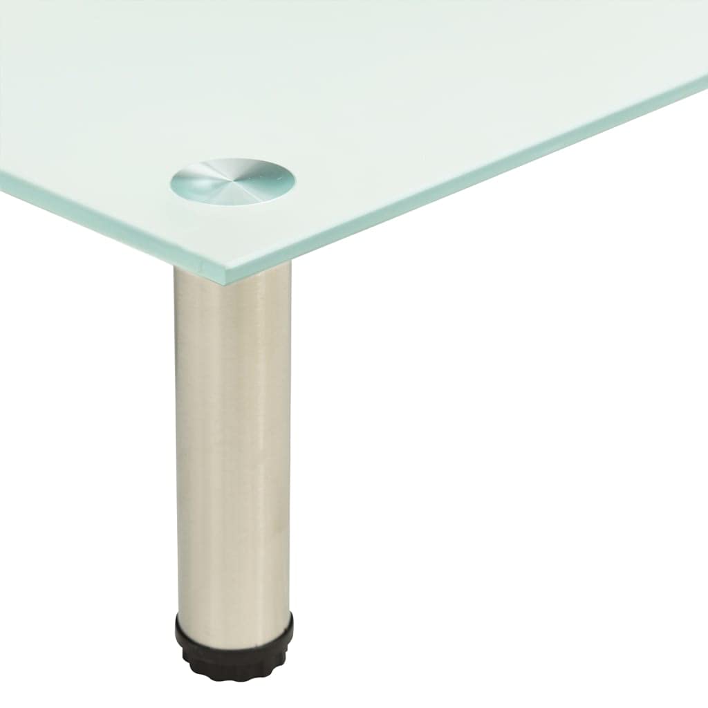 TV Stand Frosted 100x35x17 cm Tempered Glass