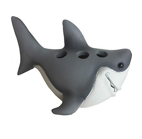 Borders Unlimited Fish 'N Sharks White Toothbrush Holder, Multi