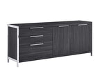 Best Quality Furniture Ac12-A Cabinet, Walnut