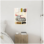 Sylvie Abstract 03 Framed Canvas by Emma Daisy