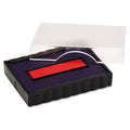 U.S. Stamp & Sign Stamp Replacement Pad - Blue, Red Ink