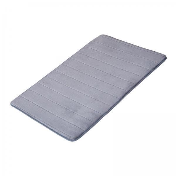 CALANDIS?2xSoft Floor Mat Machine Washable Water Absorbent Anti Skid for Door Counter Grey 40x60cm | Bathmats Rugs & Toilet Cove