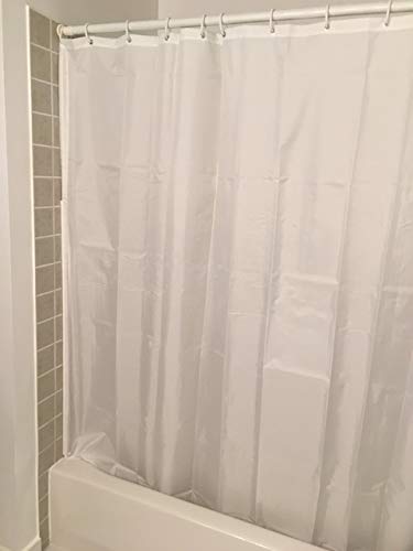 Staydry Systems Splash Guard Shower Curtain (66' Wide White No Mesh)