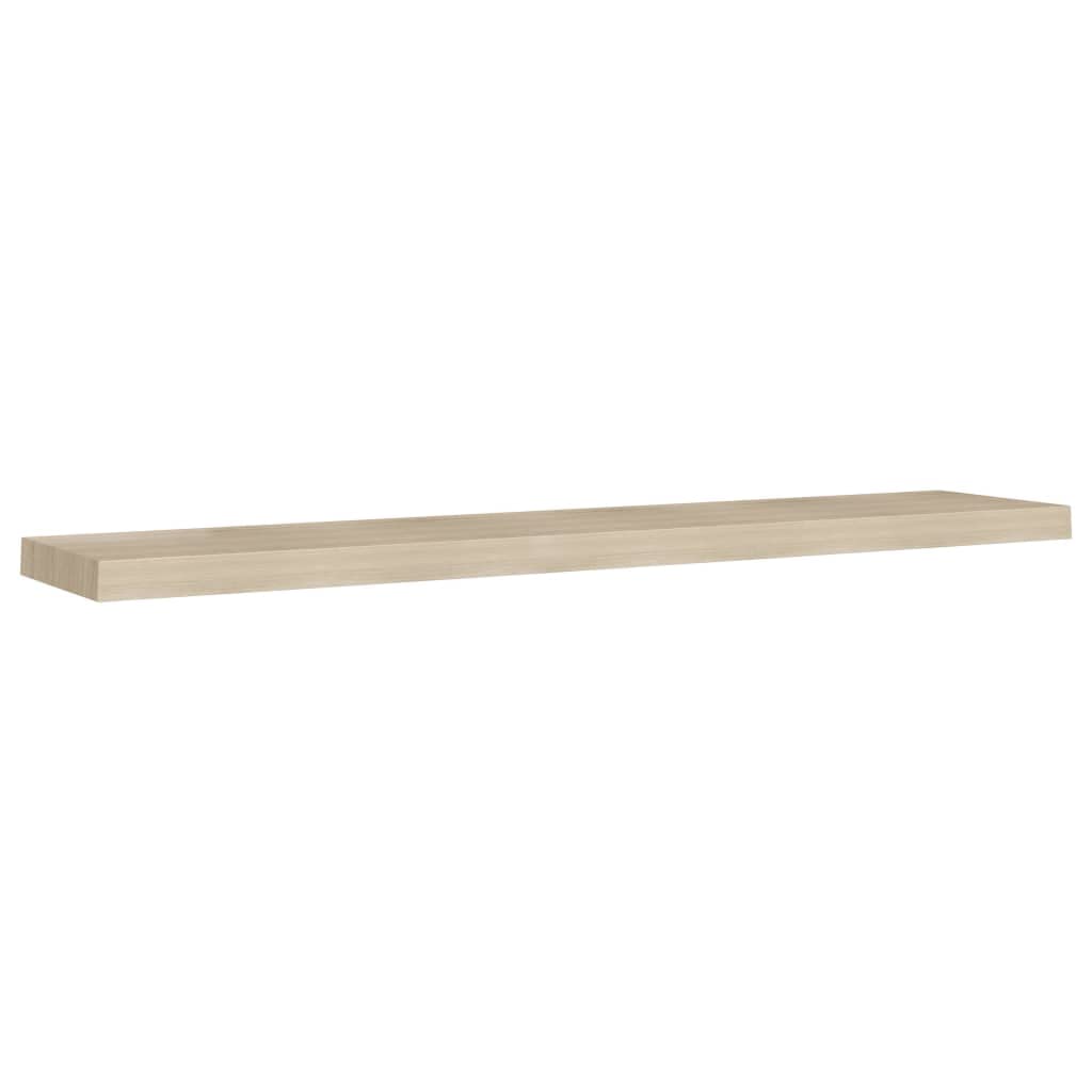 Floating Wall Shelves-SKM Floating Wall Shelves 2 pcs Oak 47.2&quot;x9.3&quot;x1.5&quot; MDF