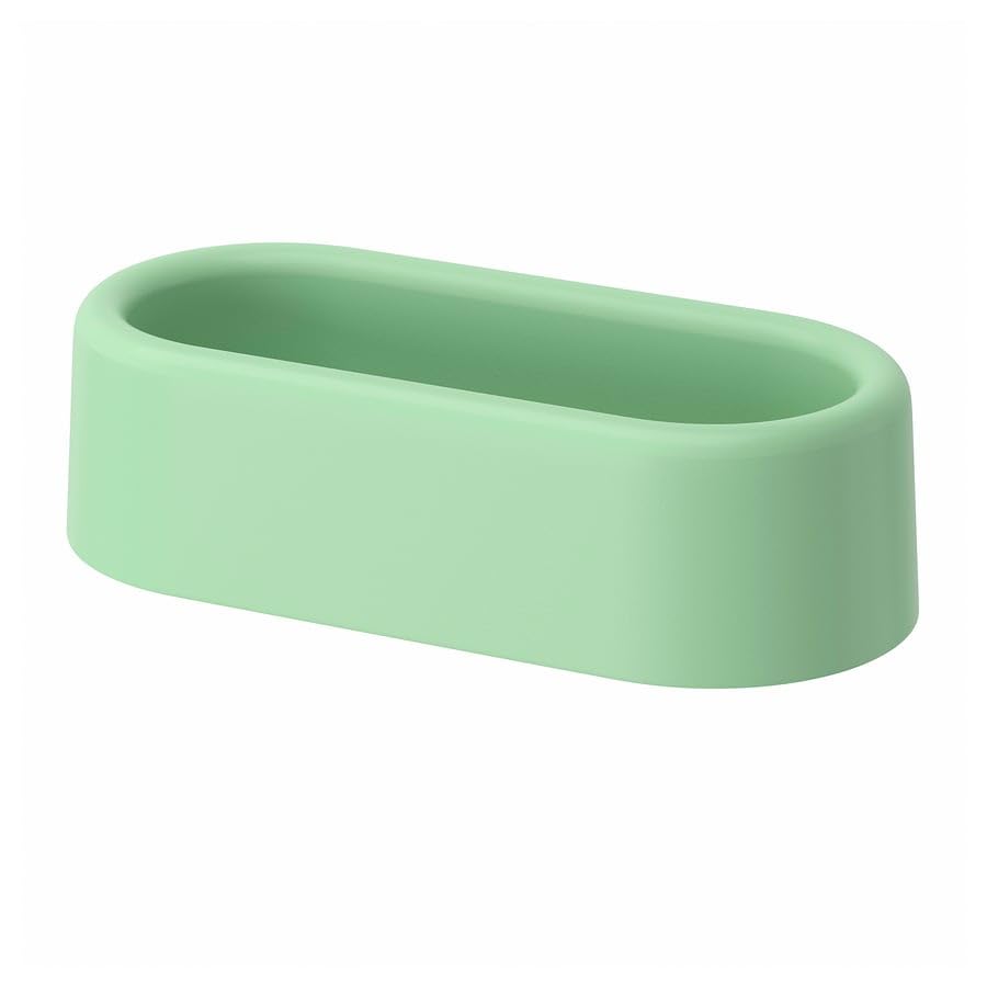 ESTABLISHER HUMLESJN WallMounted Bathroom Storage Basket with Suction Cup, Light Green, 26x13x7 cm, Shower and Sink Organizer C