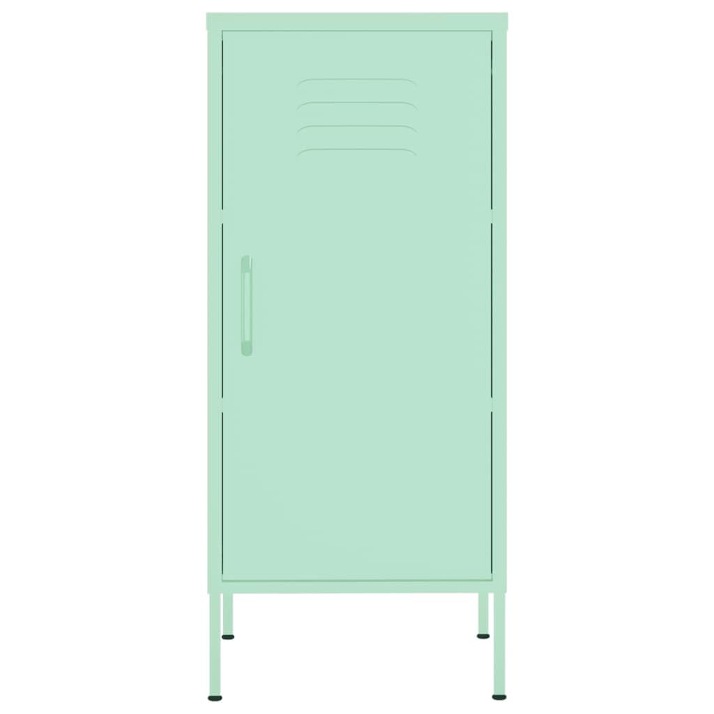 vidaXL Storage Cabinet Mint 16.7"x13.8"x40" Steel