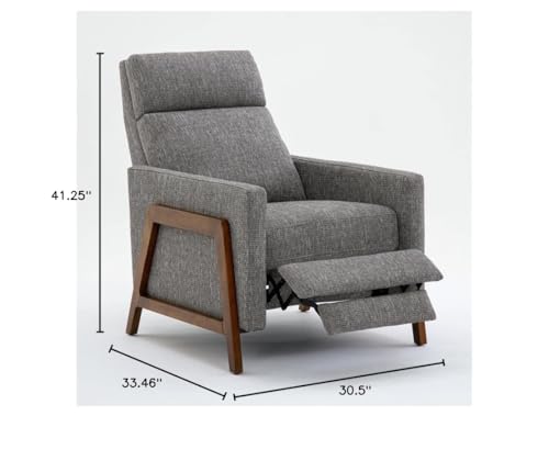 Comfort Pointe Veneto Push Back Recliner in Performance Fabric - Ashen Gray