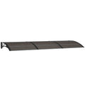 vidaXL Door Canopy, Polycarbonate and Aluminum Construction, Weather-Resistant and Durable, Easy Installation, Size 118.1'x39.4