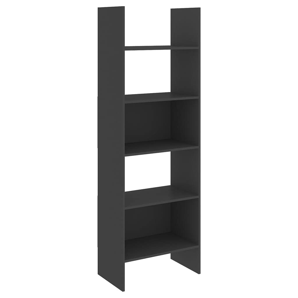 vidaXL Book Cabinet Gray 23.6&quot;x13.8&quot;x70.9&quot; Chipboard