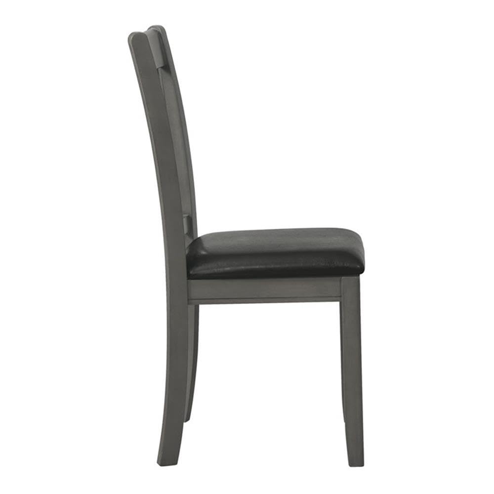 Coaster Furniture LAVON Padded Dining Espresso and Medium Grey (Set of 2) Side Chair 38.25" H x 21" W x 18" D Black 108212