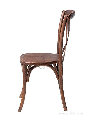 Commercial Seating Products Marian Fruitwood Crossback Dining Chairs, 2-Pack