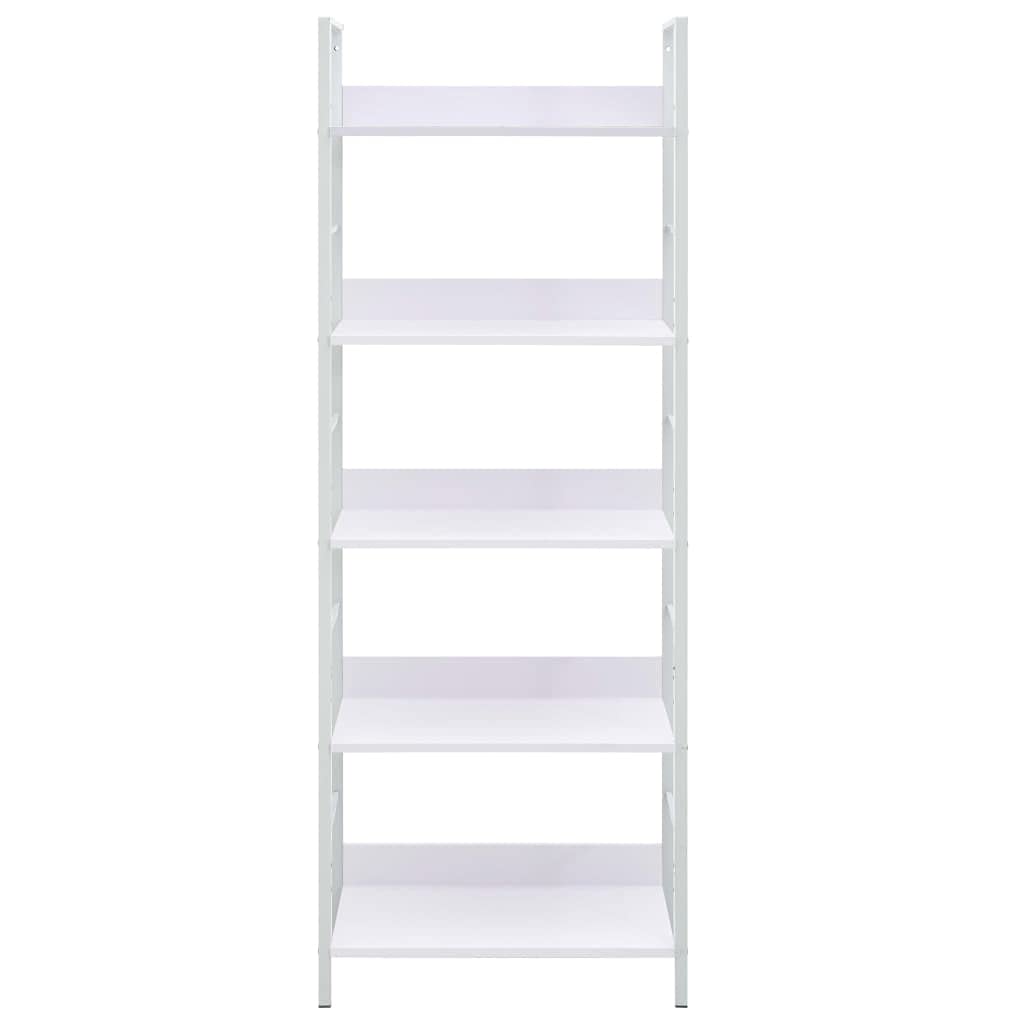 vidaXL 5-Layer Book Shelf White 60x27.6x158.5 cm Engineered Wood, 288228