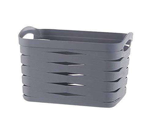 HOMIES, 1 Piece, Plastic Portable hollow Storage Organizer Basket with Handles, Shower Caddy Tote Portable Storage Bins for Bath