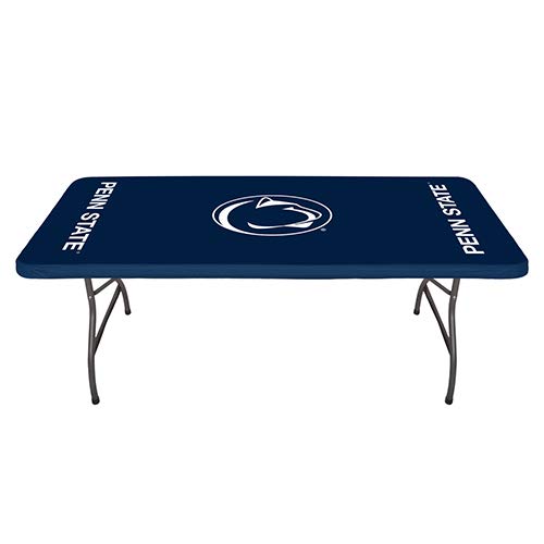 Collegiate Kwik-Covers Rectangle Plastic Table Covers, Bundle Of 2 (Pennsylvania State University, 6')