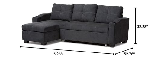 Baxton Studio Lianna Sectional Sofa - Thumbnail 2