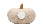 Pearhead Sherpa Pumpkin, Plush Stuffed Halloween Home Decorations, Modern Fall Home Decor, 6.5' X 9', Cream