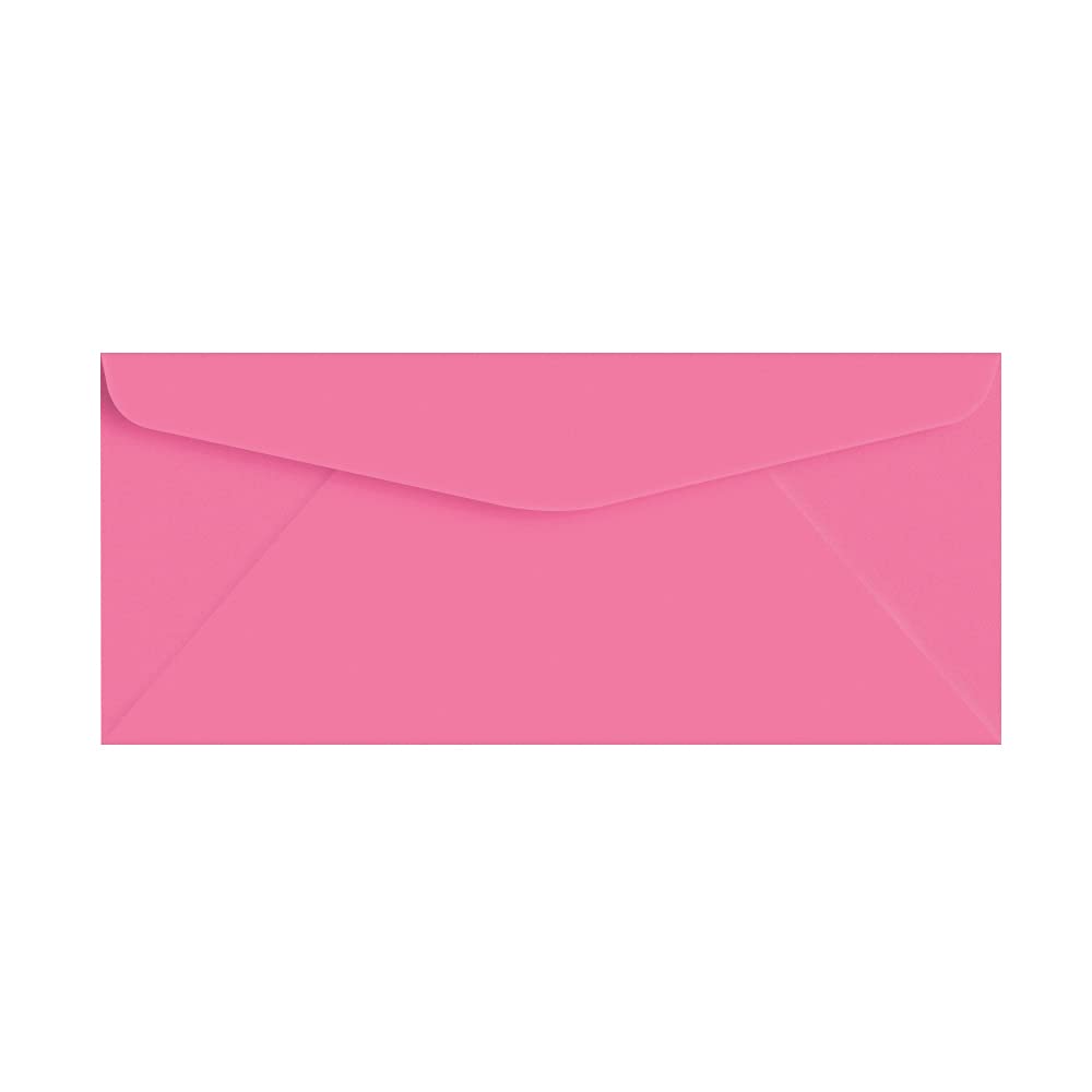 Hot Pink Fuchsia Bright Color #10 Envelopes - Great For Mailing Letters, Business Memos, Invitations, Invoices, Bills | 4 1/8'