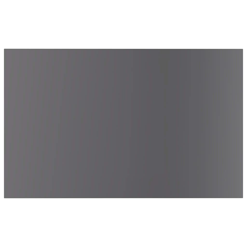 vidaXL High Gloss Gray Engineered Wood Bookshelf Boards - Modern Designed, Space-Efficient Storage Solution for Home or Office