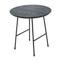 Rossmore - Black Base Side Table - Black Top