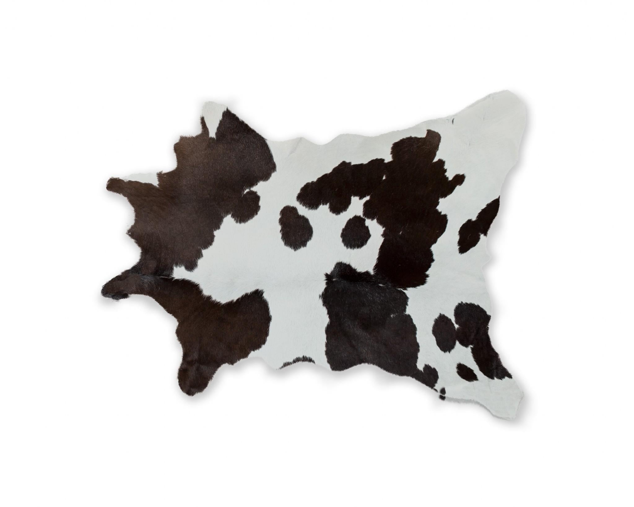24 X 36 Salt And Pepper, Black And White Calfskin - Area Rug