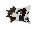 24 X 36 Chocolate And White Calfskin - Area Rug