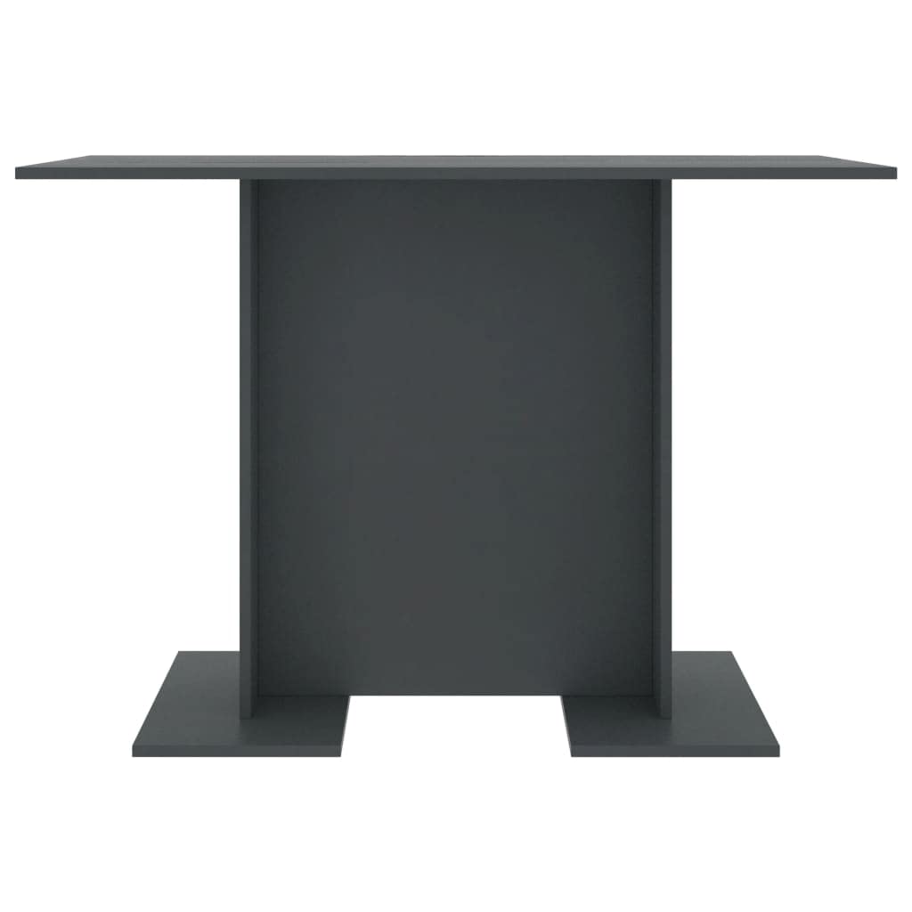 vidaXL Dining Table Home Indoor Dining Room Kitchen Restaurant Modern Dining Dinner Dinette Table Desk Furniture Gray Engineered Wood
