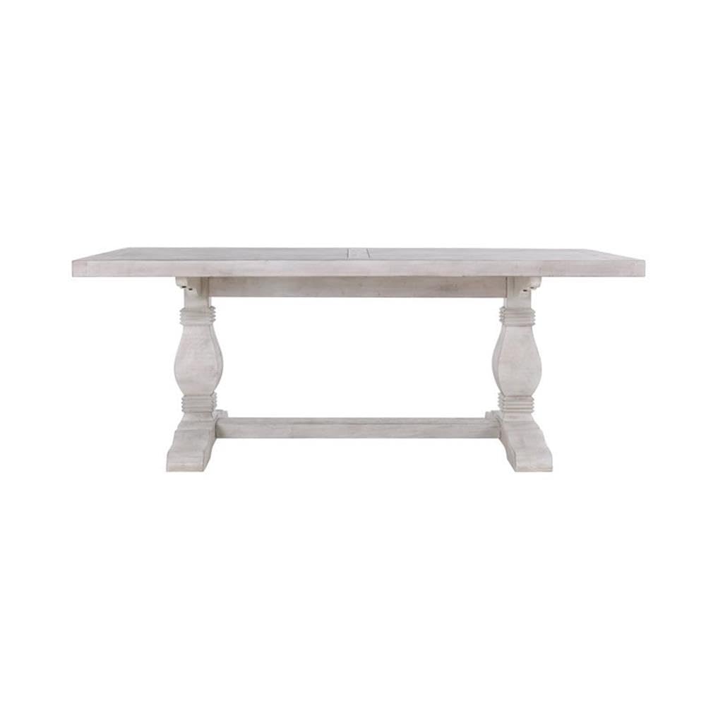 Kosas Home Quincy 94&Quot; Reclaimed Solid Pine Wood Dining Table In Nordic Ivory