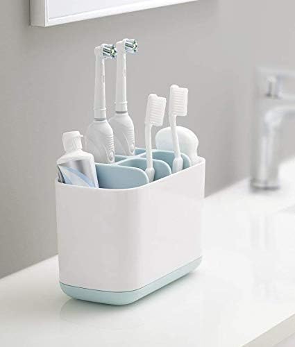 Plastic Toothbrush Holders for Bathroom Multipurpose Storage Holder Stand for Bathroom Toothbrush Tongue Cleaner Soap Comb Razor