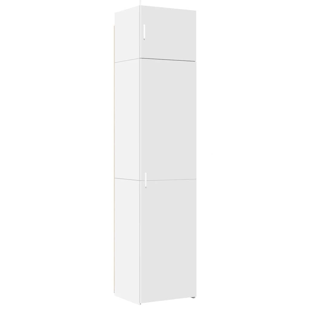 vidaXL Slim Storage Cabinet White 50x42.5x225 cm Engineered Wood