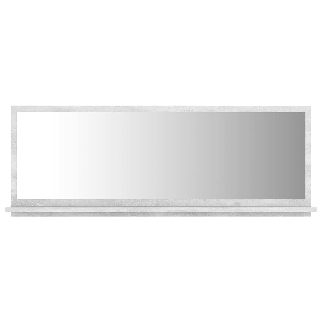 Bathroom Mirror Gray 39.4&quot;x4.1&quot;x14.6&quot; Chipboard