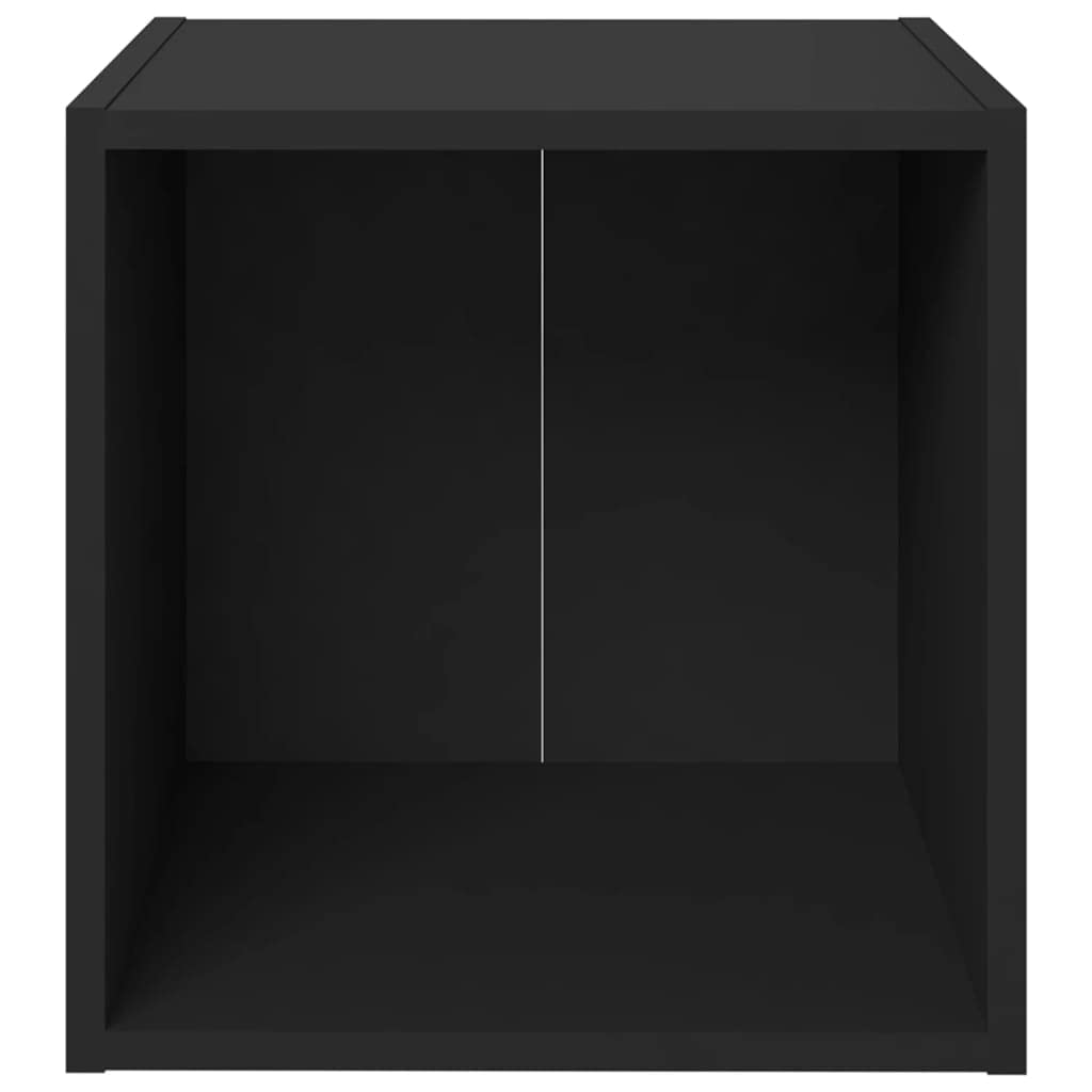 NusGear TV Cabinet Black 14.6&quot;x13.8&quot;x14.6&quot; Chipboard