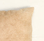 HomeRoots Cowhide, Microsuede, Polyfill 12' x 20' x 5' Tan Cowhide Pillow 2 Pack