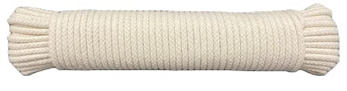 #7 7/32'' X 100 Ft Scottie Cotton Clothesline White