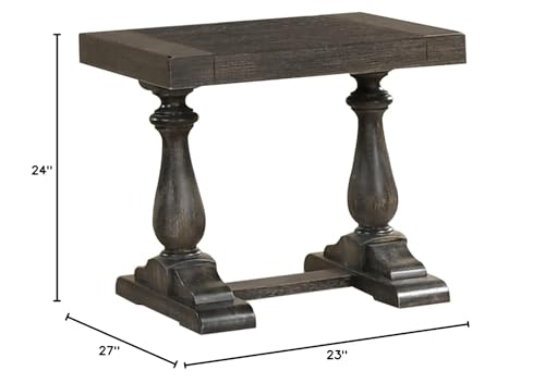 Best Master Furniture Transitional Living Room End Table, Driftwood