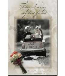 'Today I Marry My Best Friend' - Wedding - Standard Bulletin 11 Inch - Kjv Scripture - Package Of 100