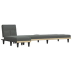 vidaXL Modern L-Shaped Sofa Bed, Dark Gray Fabric, Adjustable Convertible Design, Replacement Bed with USB Ports, Cozy Fabric Upholstery & Firm Plywood Frame