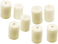 Dlight Online Elegant Creamy Ivory 15 Hour Unscented Votive Candles - for Birthdays, Baby Shower, Home Decoration and Weddings 