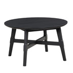 Steve Silver Company Oslo Coffee Table, Costal, Transitional, Mid-Century, Modern, Rustic, Table Living Room Accent, Cocktail Table for Small Spaces, Black