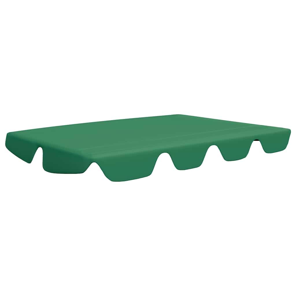 Great-Hyc Replacement Canopy For Garden Swing Green 75.6&quot;X57.9&quot; 270 G/M2