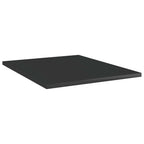 Furniking Bookshelf Boards 8 pcs High Gloss Black 15.7"x19.7"x0.6" Chipboard